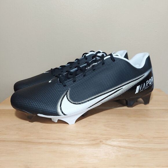 Nike Vapor Edge 360 Wide Football Cleats Black White CV6350-001 Men's Size 15 W - Picture 3 of 7